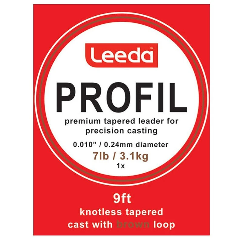 Leeda Profil Tapered Fly Leaders 9ft